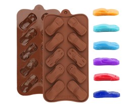 Molde silicona 10 autitos